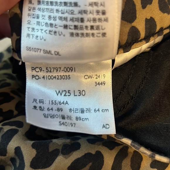 SOLD Levi’s 720 High Rise Skinny Leopard Animal Print Jean 25 - Picture 9 of 9